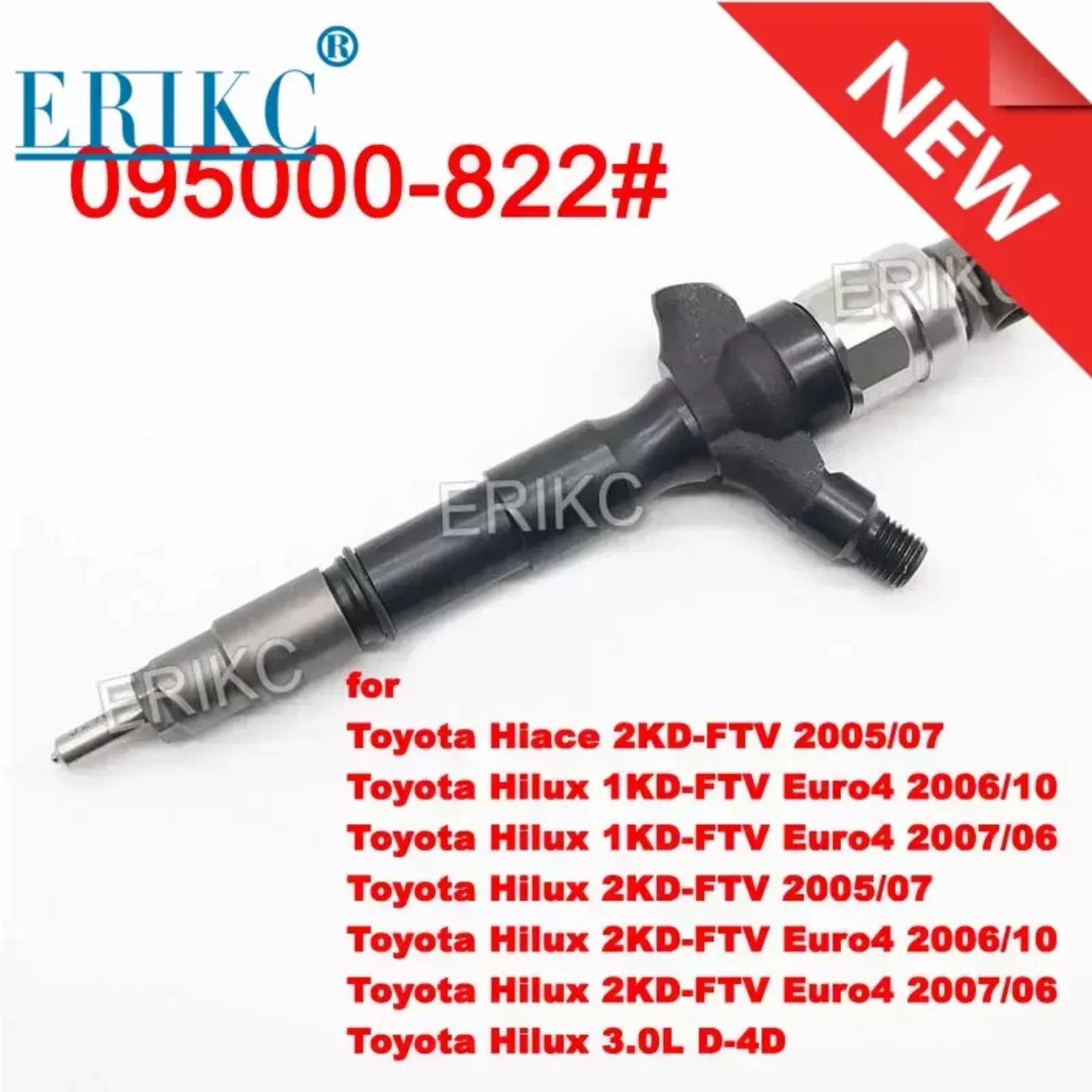 

095000-8223 Diesel Engine Fuel Nozzle 095000-8220 095000-8222 Common Rail Fuel Injector 9709500-822 for TOYOTA 1KD 2KD