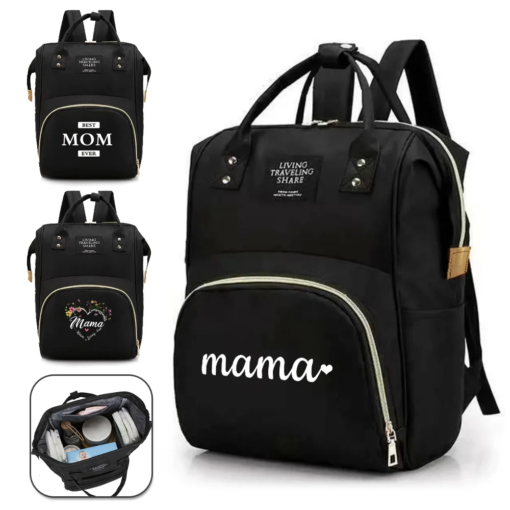 

Mummy Bag Waterproof Lightweight Large Capacity Infant Stuff Multi-Function Storage Mom Printing Series Travel Bags