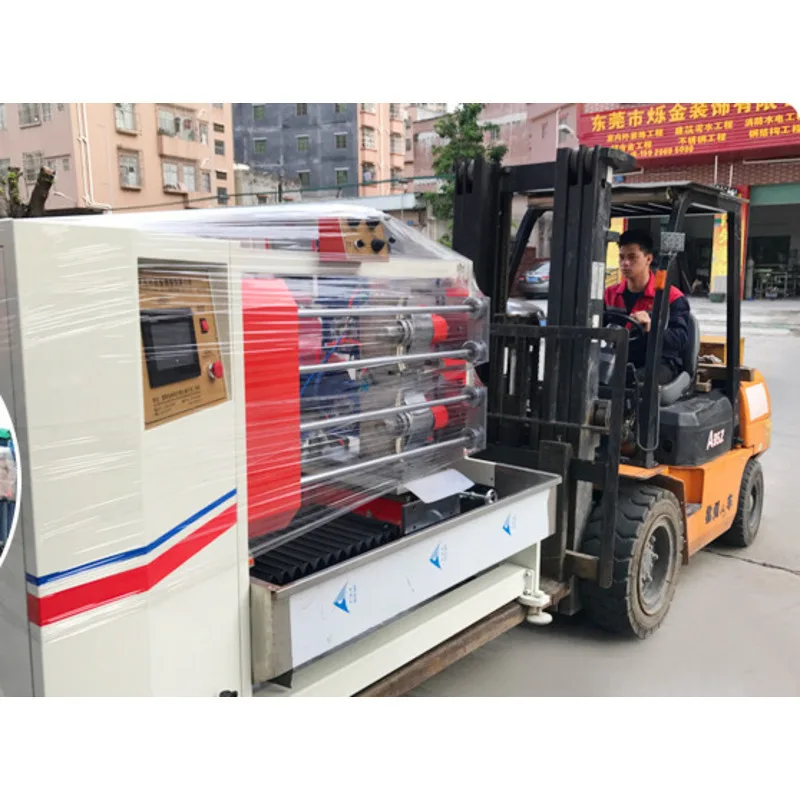 Packaging Tape Slitting Machine Automatic Cutting Table Stationery OPP Sealing Tape Carton Rewinding Slitting Machine Runwo