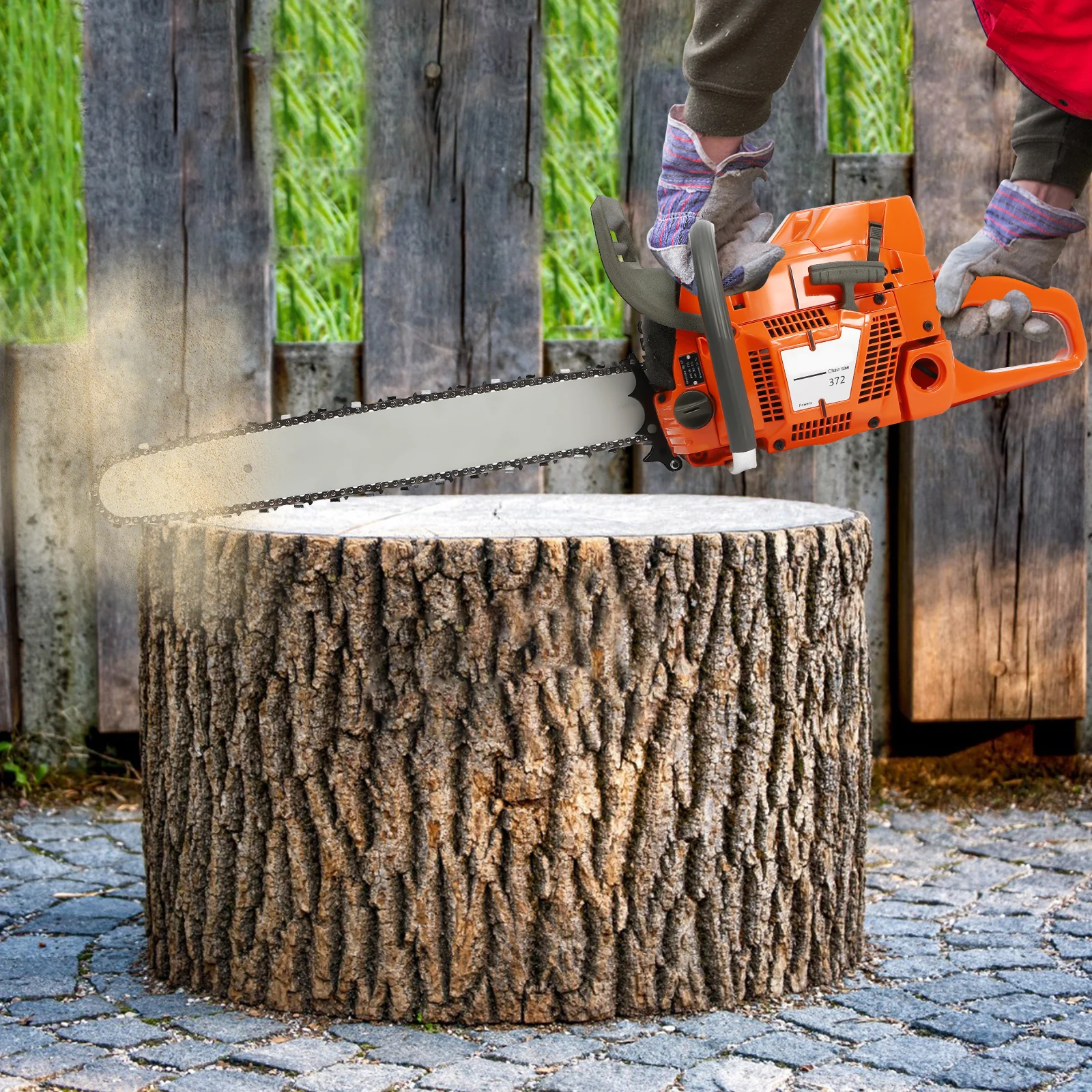 Gas Chainsaw 71.8CC 24"  3.9KW Handheld Cordless Petrol Chainsaws for Tree Wood Branch Farm Garden Ranch Forest Cutting Use