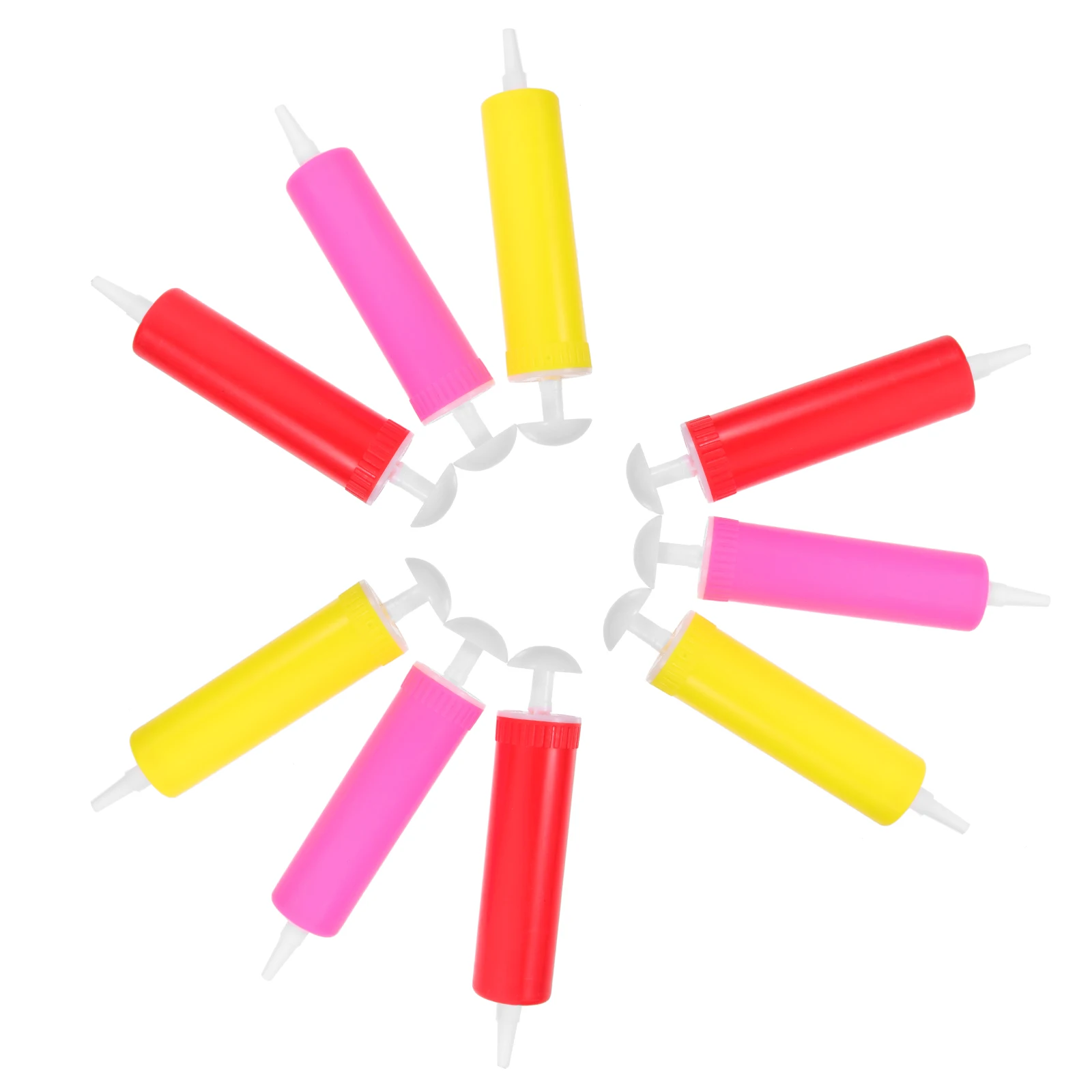 

10Pcs Portable Balloon Pumps Manual Hand Air Inflators Party Supplies Lightweight Convenient Balloon Inflator