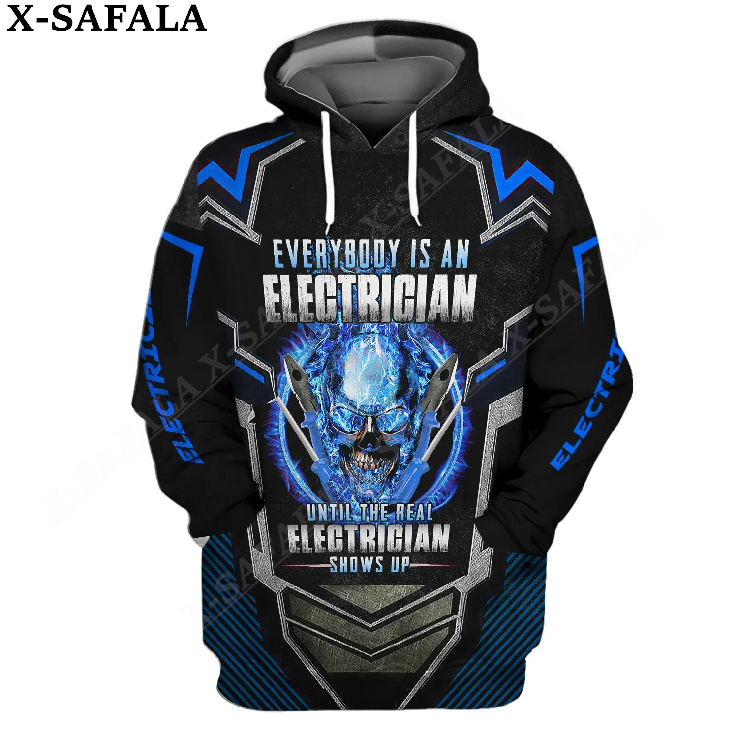 

Personalized Name Electrician Style 3D Print Zipper Men Hoodie Pullover Sweatshirt Hooded Jersey Tracksuit Outwear Coat