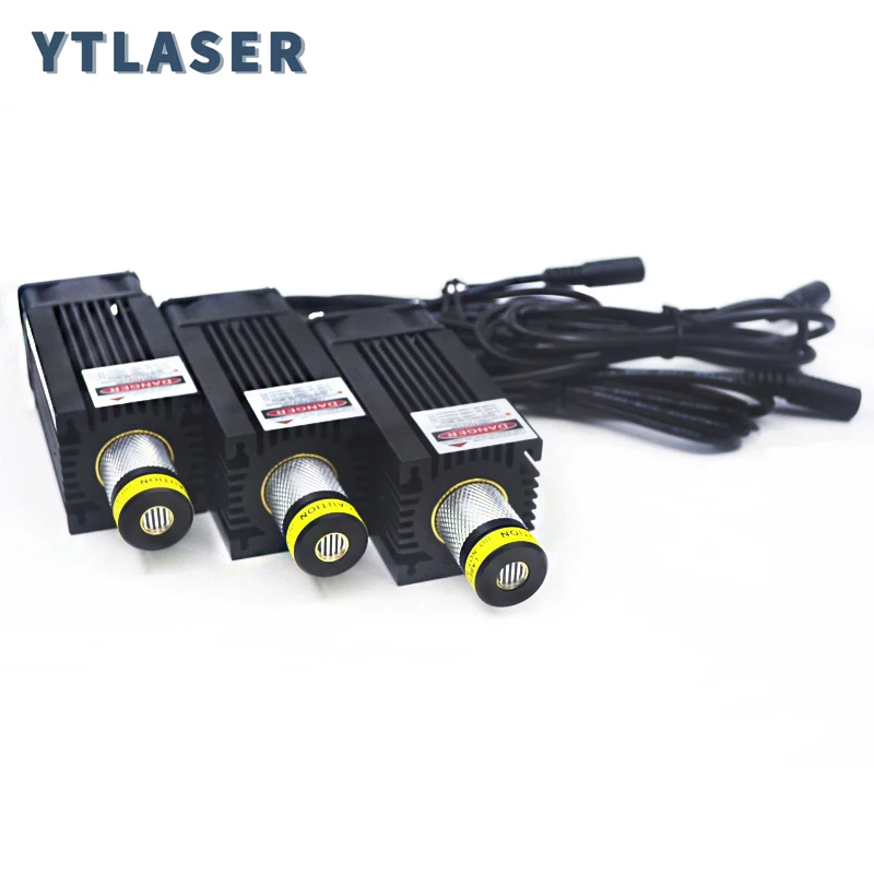 وحدة ليزر لين زجاجية قابلة للتركيز لفترة طويلة 980 نانومتر IR Dot/Line/Cross 100 ميجاوات 500 ميجاوات 2000 ميجاوات مع مروحة تبريد (مع دعامة)