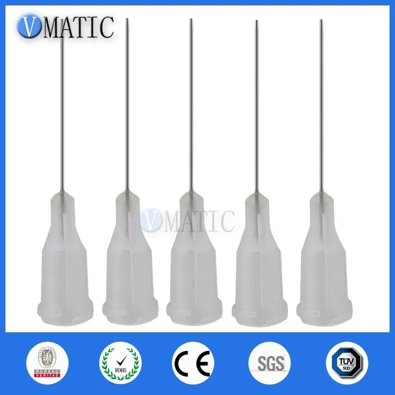 Free Shipping 100Pcs Dispensing Needles Luer Lock Blunt Needle 27G  1 Inch Length Tip