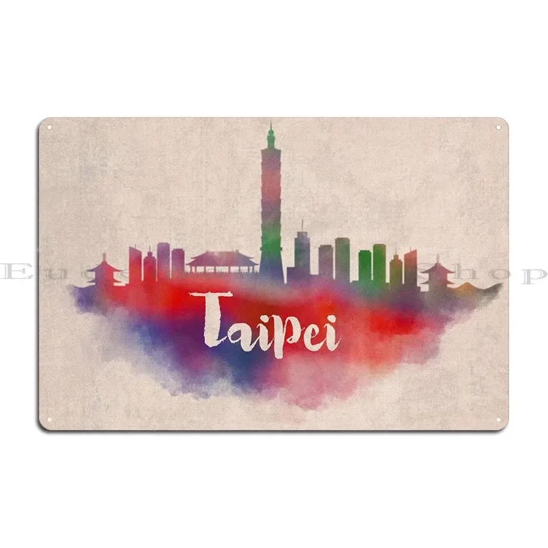 تايبي المائية مدينة السماء المعادن تسجيل اللوحات حانة نادي خمر مطبوعة سينما تين تسجيل ملصق