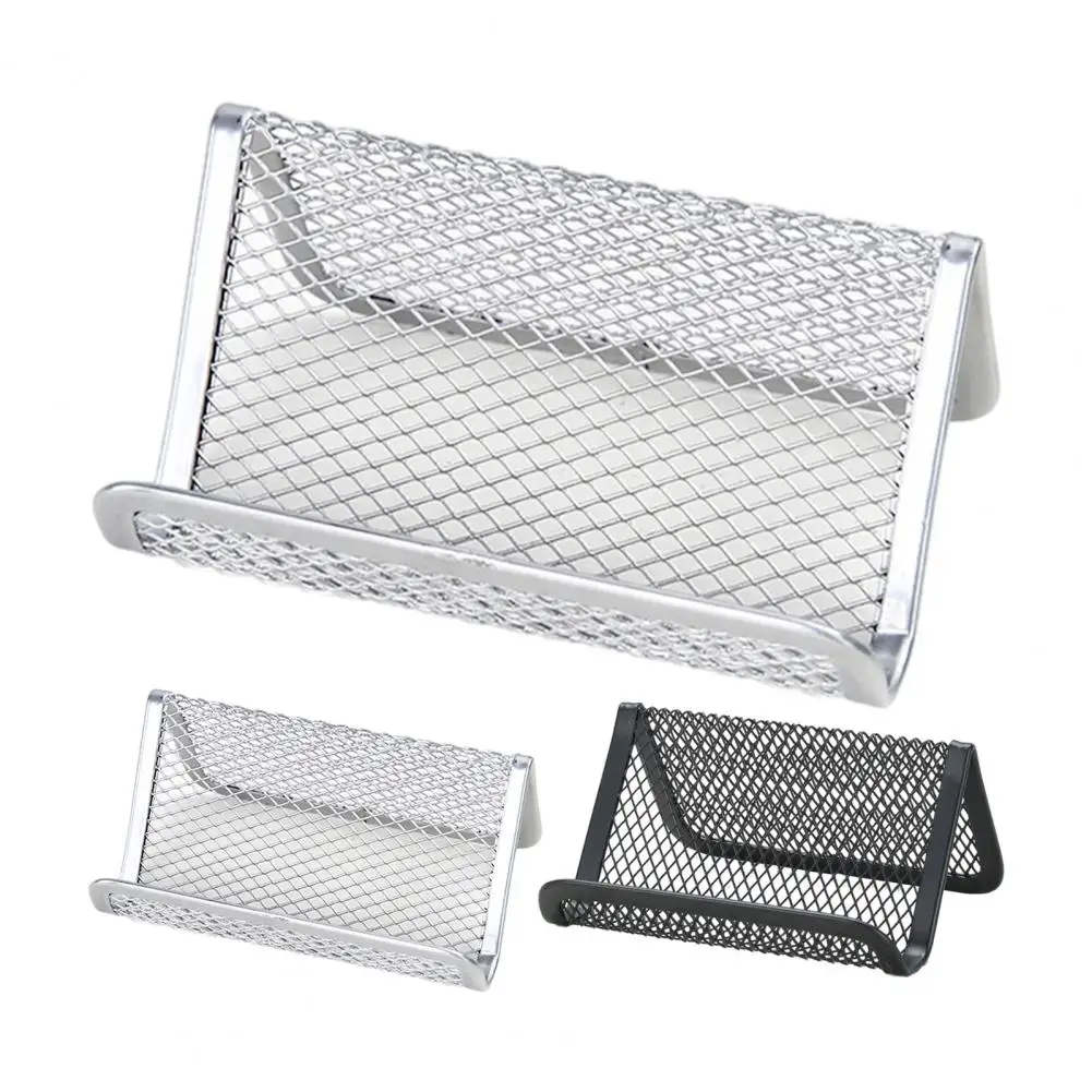 حامل بطاقة الأعمال لافتة للنظر صلابة عالية الحديد المطاوع جميع الأغراض اسم بطاقة عرض موقف اللوازم المكتبية للمنزل