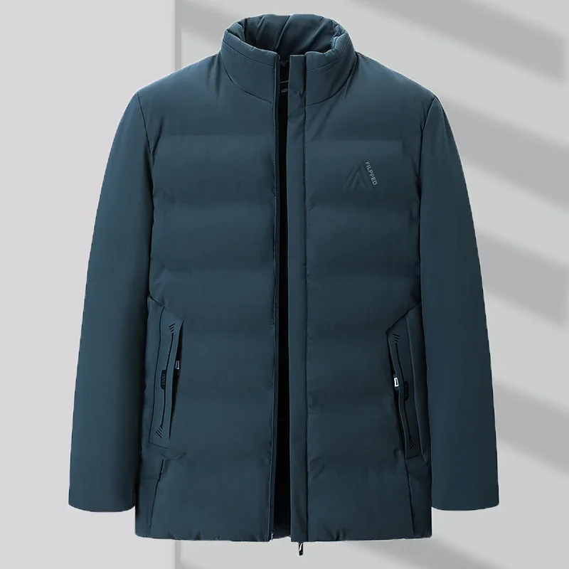 

Roupas Masculinas модная повседневная стильная ветрозащитная качественная мужская одежда на молнии верхняя одежда утолщенные теплые хлопковые парки классические