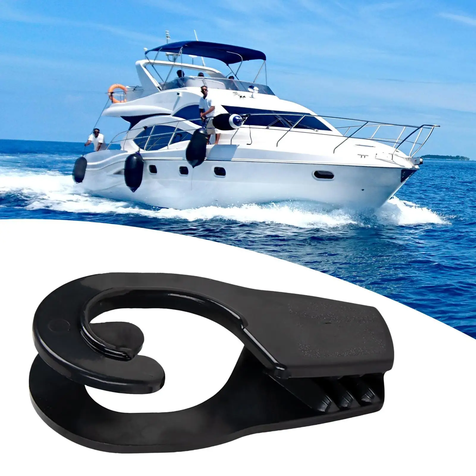 

Boat Bumper Clips Anti-Collision Quick Release Holder Boat Hanger Safety Rail For Sport Cruiser Docking Marine Sea Lake River