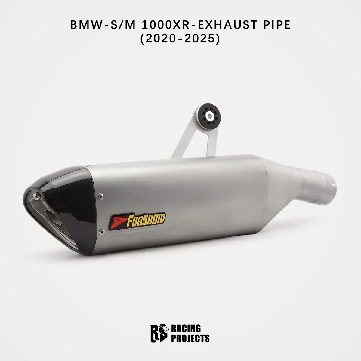 RS For BMW S1000XR M 2020-2025 Motorcycle exhaust system Stainless Steel Matte puppy pro Carbon Fiber Outlet Hangers