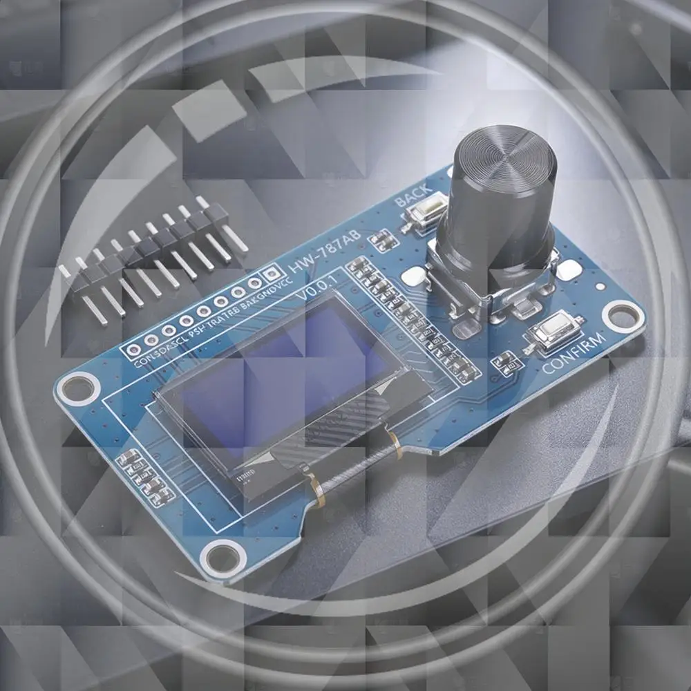 

EC11 Encoder OLED Combo Board 1.3/0.96 Inch I2C OLED Screen with Rotary Knob Volume Control Encoder Display for Arduino STM32