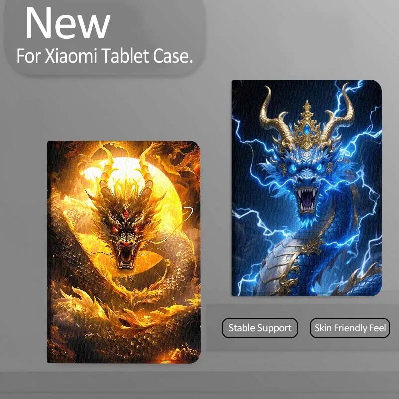 

Fashion Dragon Pattern Tablet Case For Xiaomi Redmi Mi Pad 4 5 6 7 8 K SE Mini Pro Plus Max 10.1 11.2 inch