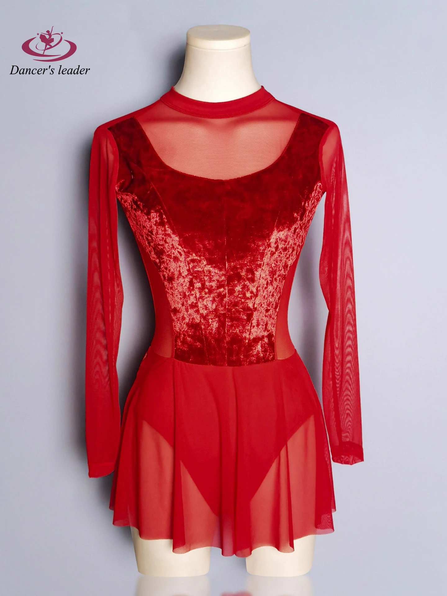 

Одежда для балета, одежда для танцевальной гимнастики, красная соблазнительная бархатная персонализированная плотная одежда для йоги