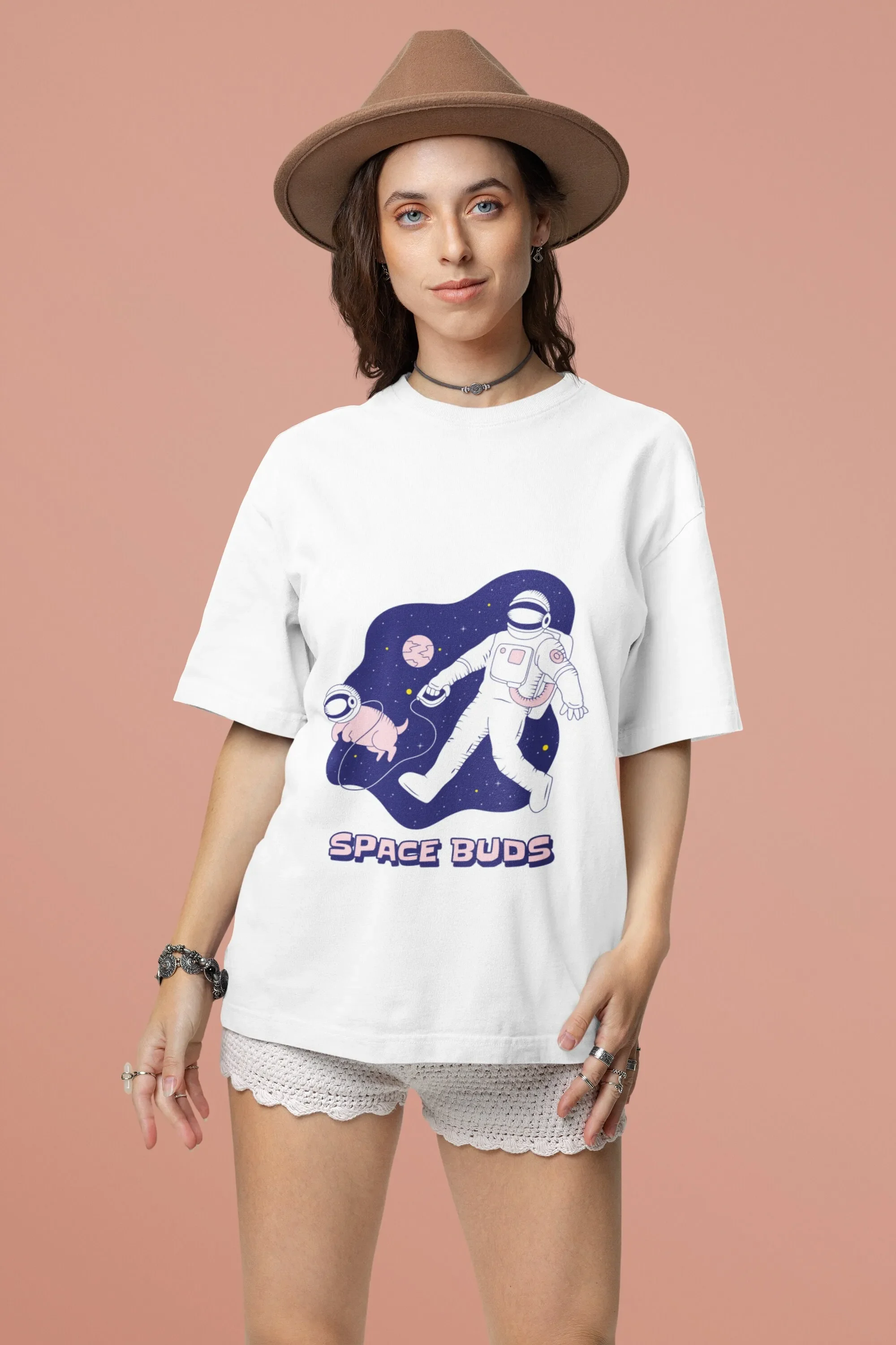 Camiseta Space Buds Softstyle para amantes de los perros, camiseta de astronauta para la escuela