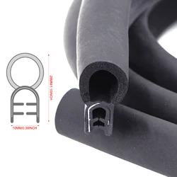 EPDM Seal Strip Door Trim Weatherstrip Sealing with Side PVC Bulb Dust proof Noise Insulation Car Body Accessories for SUV Truck