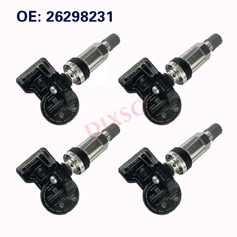 

4 шт. датчиков давления в шинах TPMS 26298231 для Buick Chevrolet, аксессуары TPMS, система контроля давления в шинах