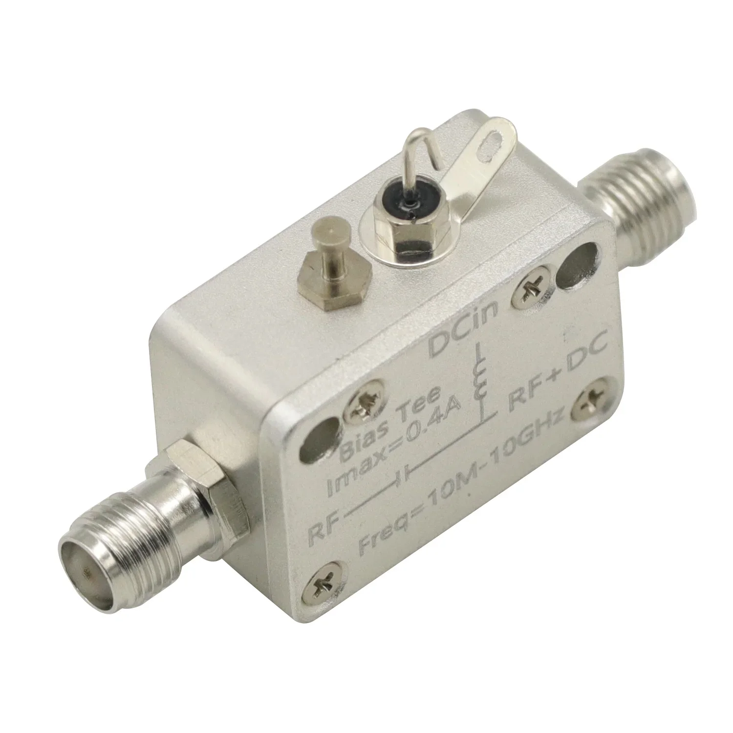 10M-10Ghz Bias Tee RF DC Block SMA RF isolator coaxial biaser for HAM Radio Broadband Amplifier SDR Receiver GPS BiasTee