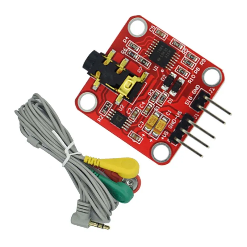 EMG-sensormodule: spier-analoog signaalverwervingsbord voor ruwe EMG-signaalverwerking en biometrische ontwikkeling" voor Arduino