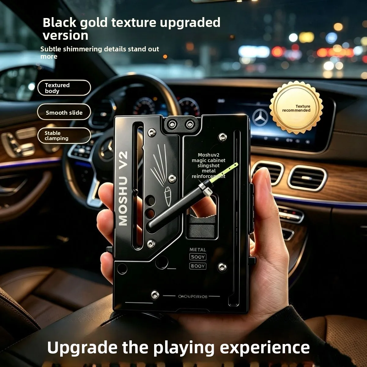 ALLOY Metal Magic Pivot Card Life Card Slingshot Fold Portable Outdoor Decompression Toy EDC Fidget Desk Pocket Tool Keychain 3D
