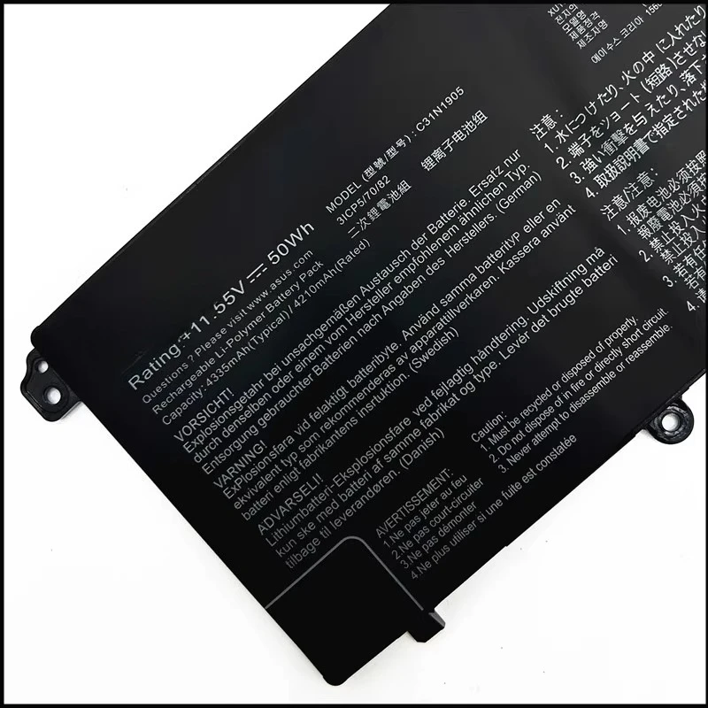 ل Asus S4600F M3400QA M4600I S5600F C31N1905 المدمج في بطارية الكمبيوتر المحمول تعطي لوحة الماوس