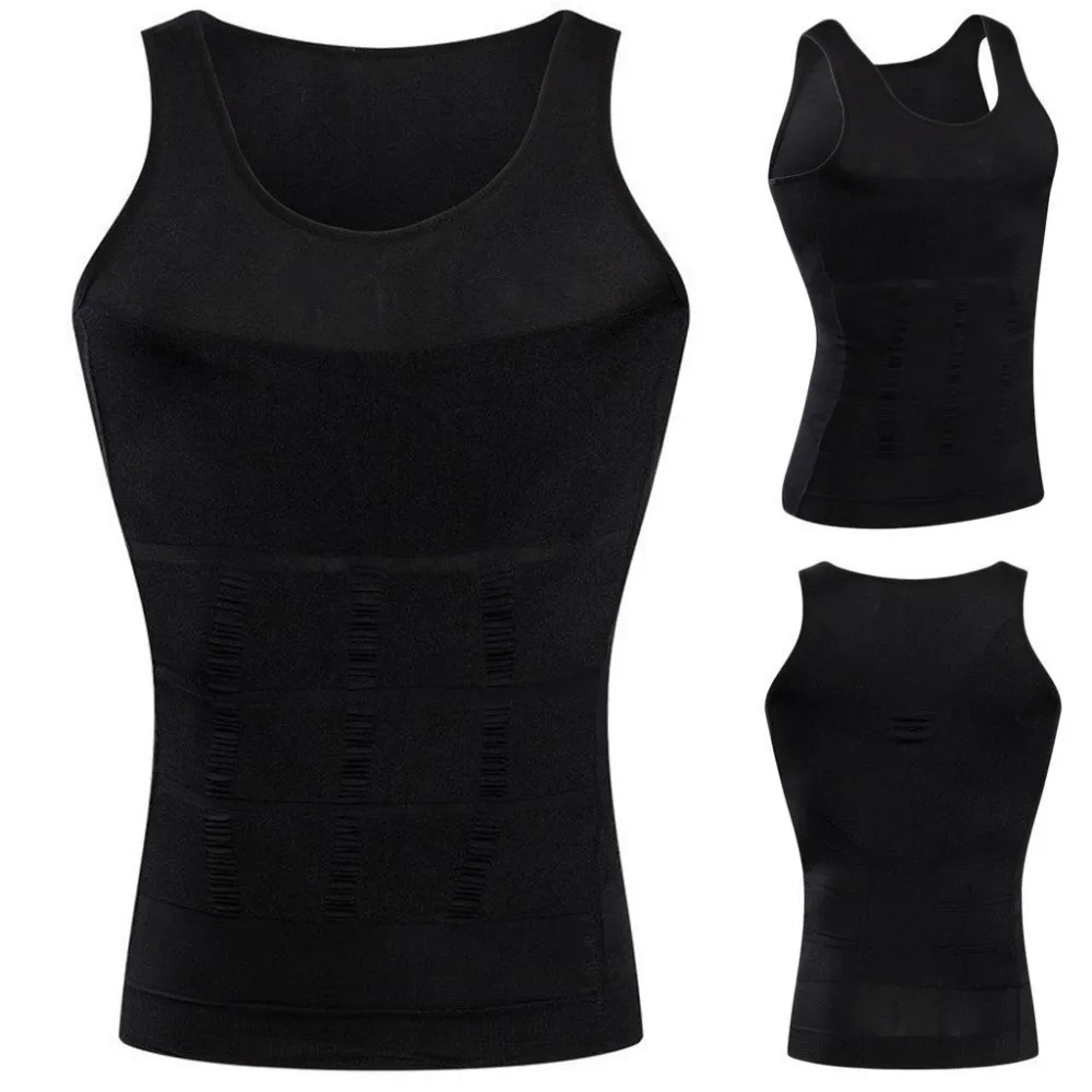 Men Slimming Shaper Posture Vest Male Tummy Abdomen Corrector Compression Body Modeling Fat Burner Chest Tummy T-Shirt Corset