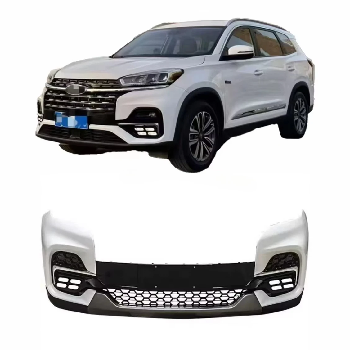

For Chery Tiggo 8 Auto Accessories High Quality Iron and Plastic Front Bumper and Fenders Easy Installation Bodi Kit