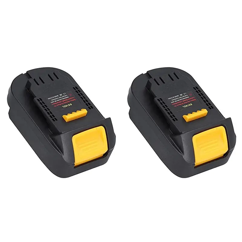 2X BS18DL Battery Adapter For 18V Battery Use For 18V/20V Li- Battery Power Tools 4-PIN Converter