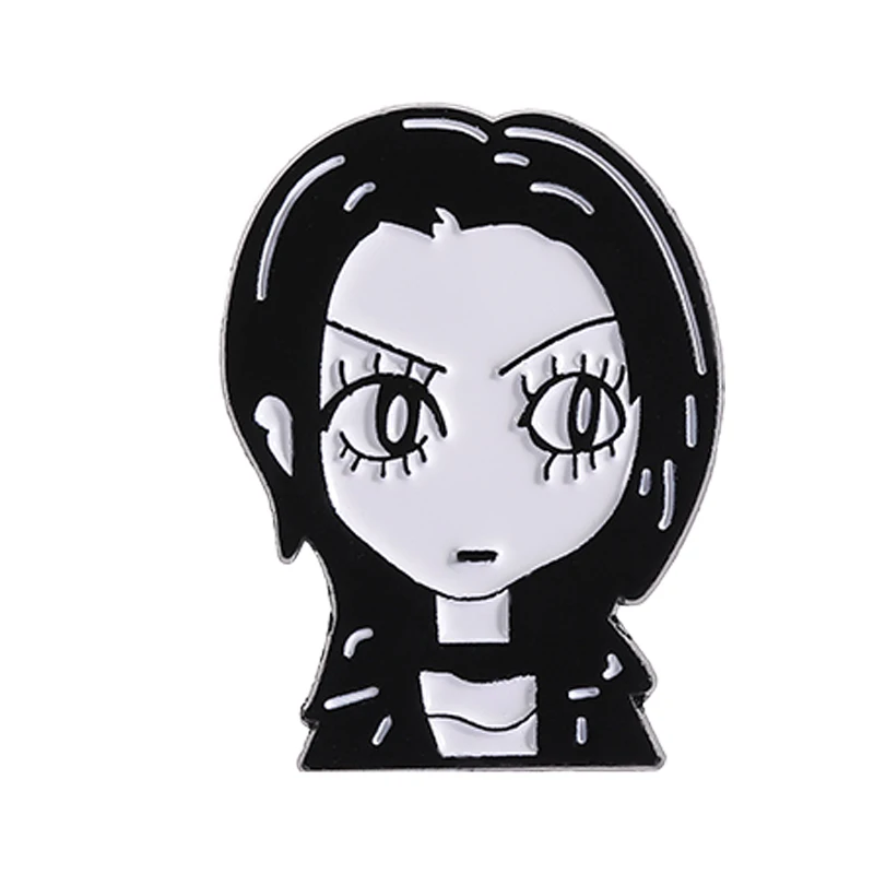 Cartoon Anime Girls Enamel Pins image