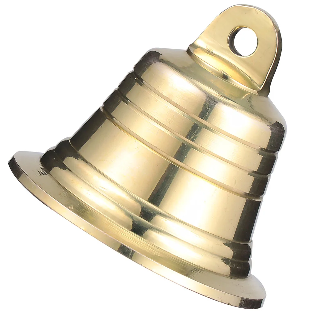 1 Uds. Campana de latón navideña cascabel colgante decorativo DIY accesorio para manualidades campanas de viento campanas de Navidad decoraciones para fiestas