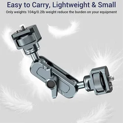 Upgrade Double Ball Heads Magic Arm With 360 1/4''Screw Extend Mount for DSLR Camera Monitor Magic Arm Video Mic Light Tripod