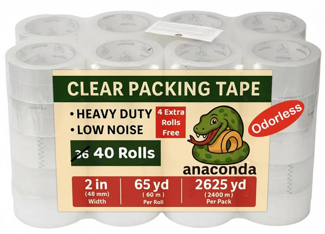 40 Rolls Clear Pack…