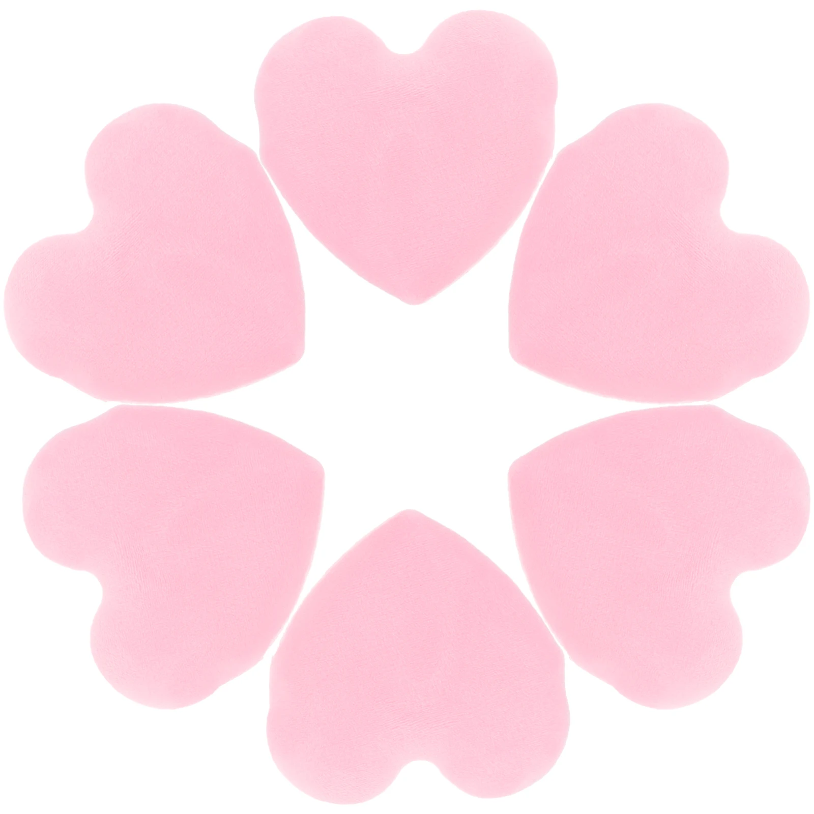 

6Pcs Heart Shape Small Portable Makeup Finger Puff for Face Powder Foundation Concealer Powder Puff Makeup