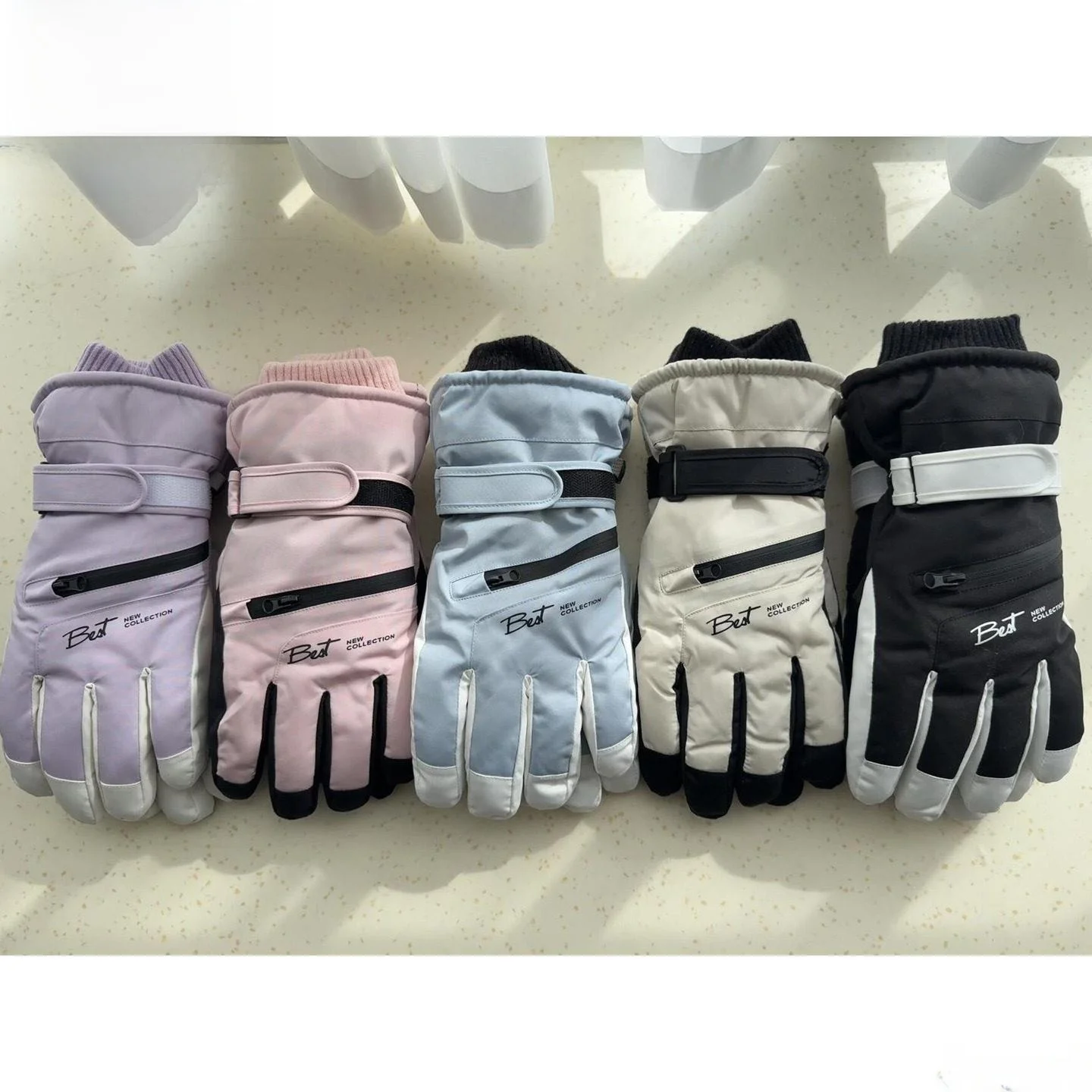 

Thiened Fce Lined Winter Gloves Women's Ski Gloves Touchscreen ible Warmth Enhanced Snow Sports Handwear