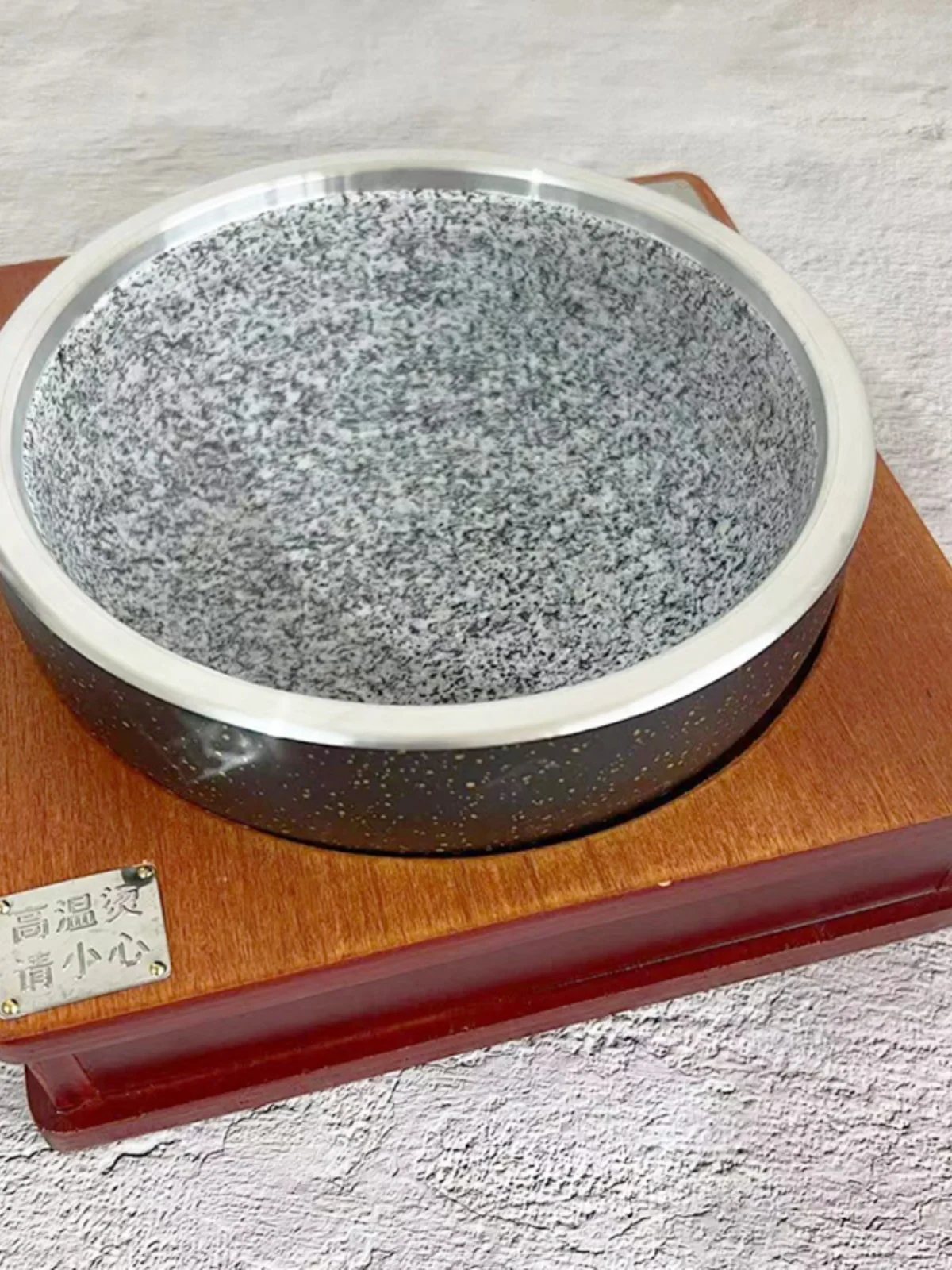 

Корейская алюминиевая миска для риса с геометрическим узором, упакованная в фольгу, для приготовления смешанного риса