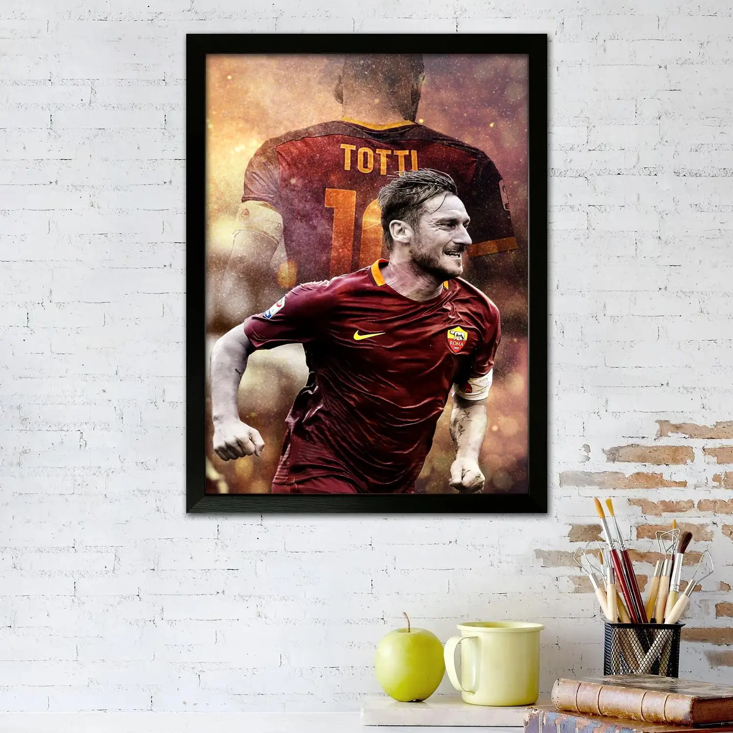 FRANCESCO TOTTI QUOTE Canvas Art Poster and Wall Art, Picture Print, Modern Family Bedroom Decor, Posters,Decorative painting