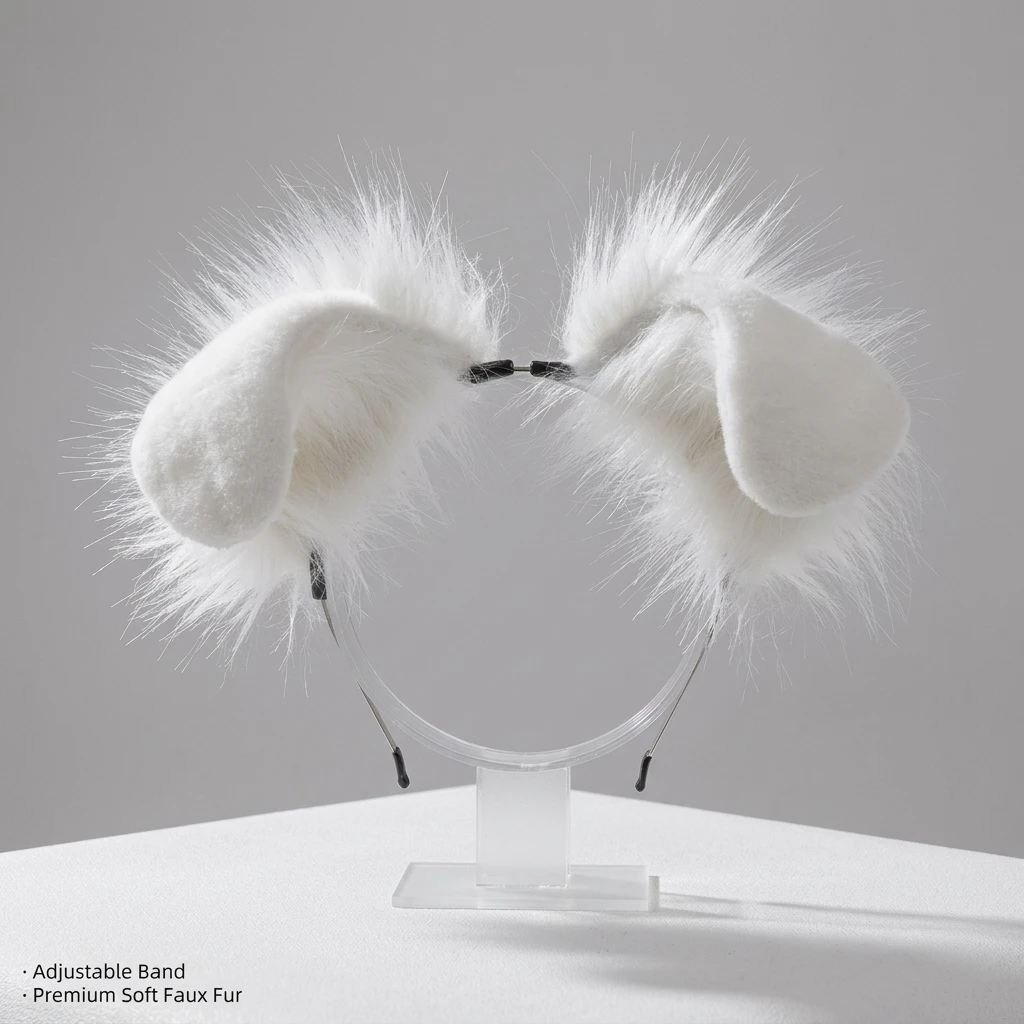 Halloween 2Pcs Dog Ear Tail Set Plush Faux Fur Accessory Shepherd Shiba Cosplay Party Prop Women Men Unisex Adult Animal Ears Furry Style Halloween Party Decor Halloween Party Style For Cosplay Party Decor Lovers Halloween Party Costume Ornament Gift