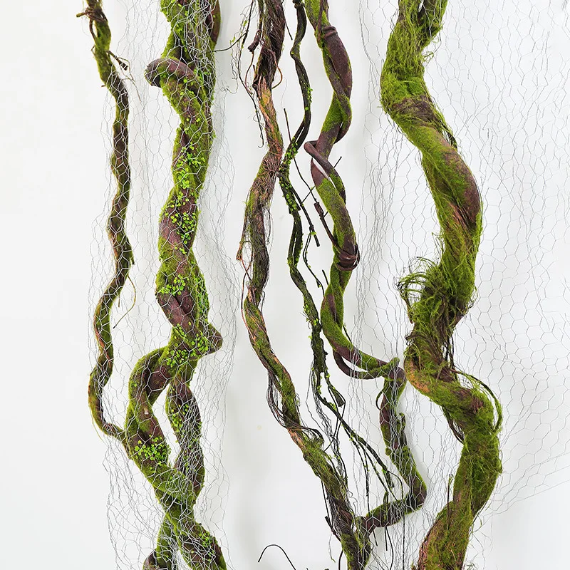 

Wall Hanging Artificial Large Cherry Tree Trunk Branches Fake Creeper Plants With Moss Twig Vine Liana Garden Outdoor Home Decor