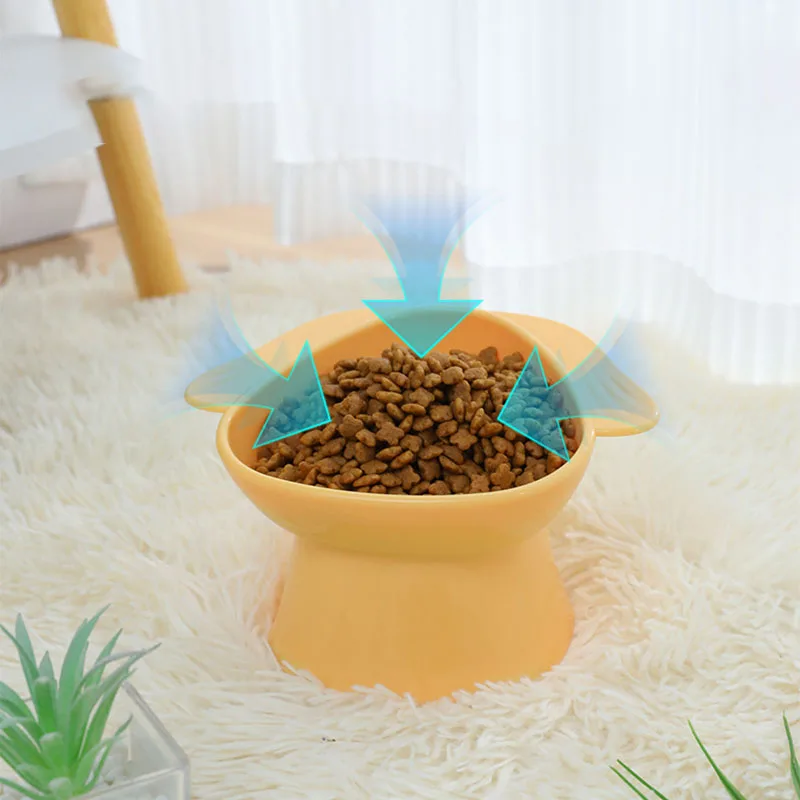 Erhöhte Haustierfutterschale, Rutschfeste Anti-Kipp Langsam-Fress-Schale für Hunde und Katzen, Erhöhte Futter- und Wasserschale zur Vermeidung von Ersticken – Detail 1
