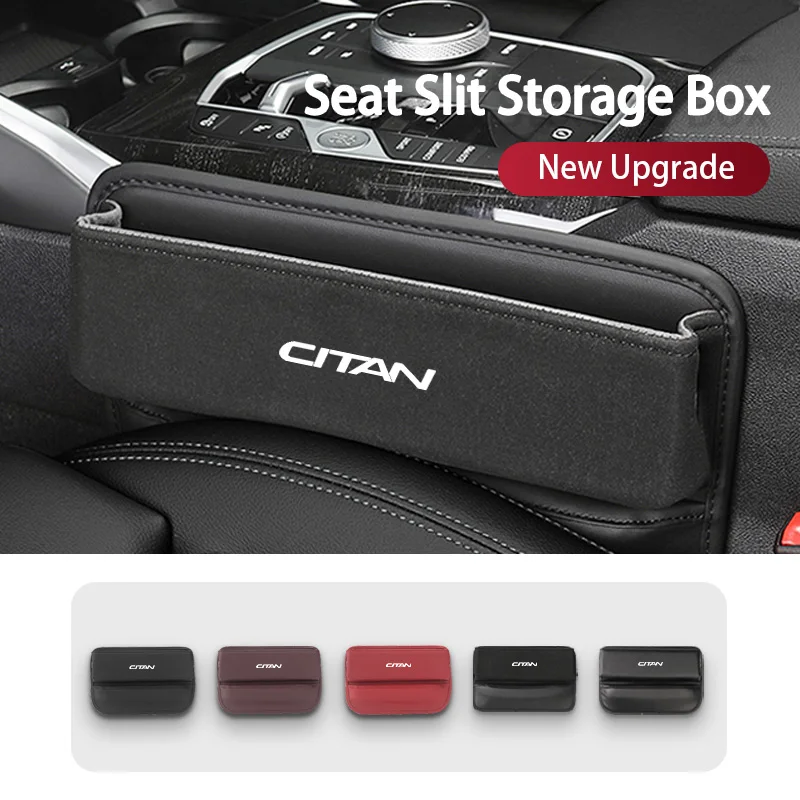 Car Seat Slit Gap Storage Holder Wallet Phone Cigarette Pocket For Benz W124 W204 VITO Sprinter Viano V-Class R-Class Citan