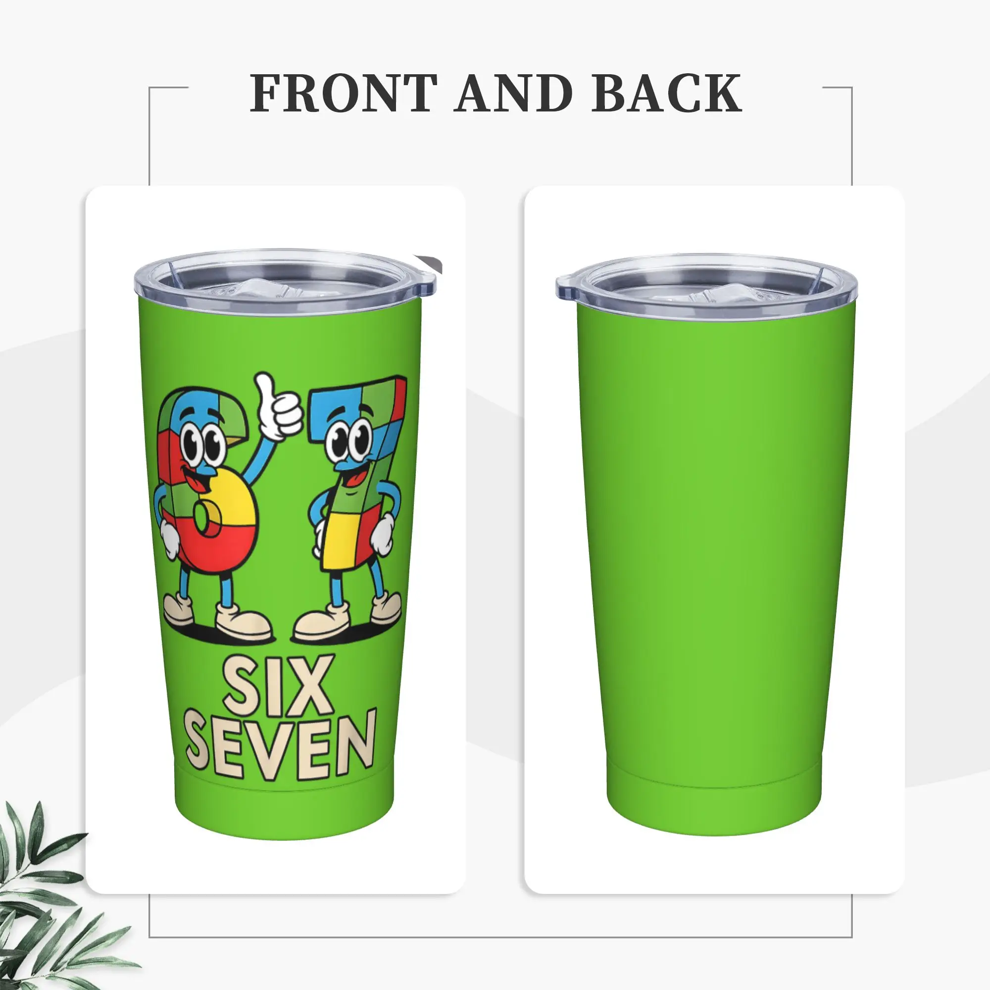 Stainless Steel Tumbler 67 Italian Brainrot 67 Six Seven Thermal Cups  Insulated Cold Drink Car Mugs Travelist Water Bottle