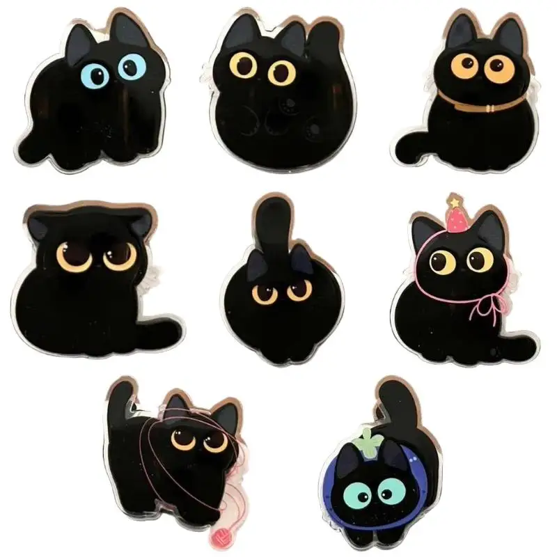 8 Stück Lebensmittel-Aufbewahrungsclips, kreative Snack-Clips, schwarze Katzen-Tütenclips, Gewürzbeutel-Frischhalteclips, feuchtigkeitsbeständig, niedliche Verschlussclips, Küchenhelfer – Detail 17