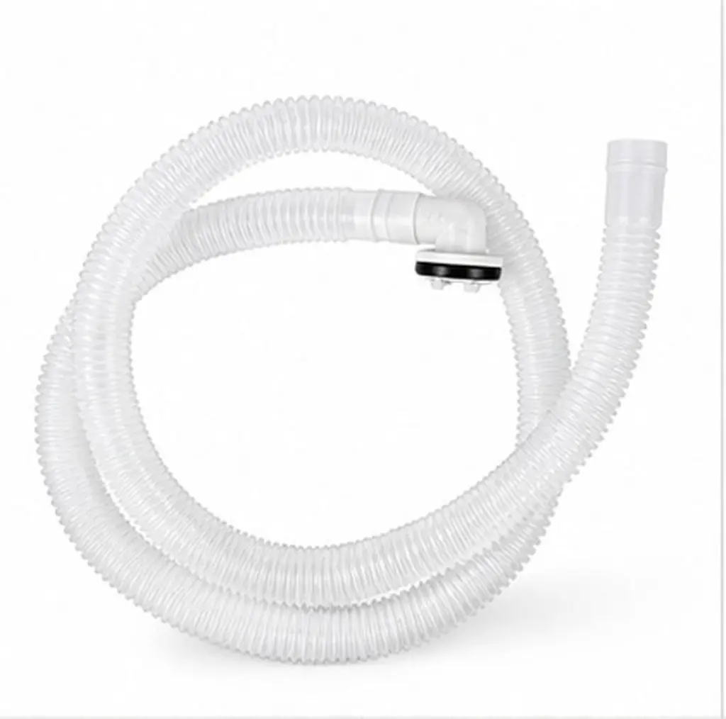 Air Conditioner Drain Hose 3 Feet 15Mm Connector PVC Rubber Drain Pipe Elbow Joint Anti-Leak Replacement for Mini Split Window