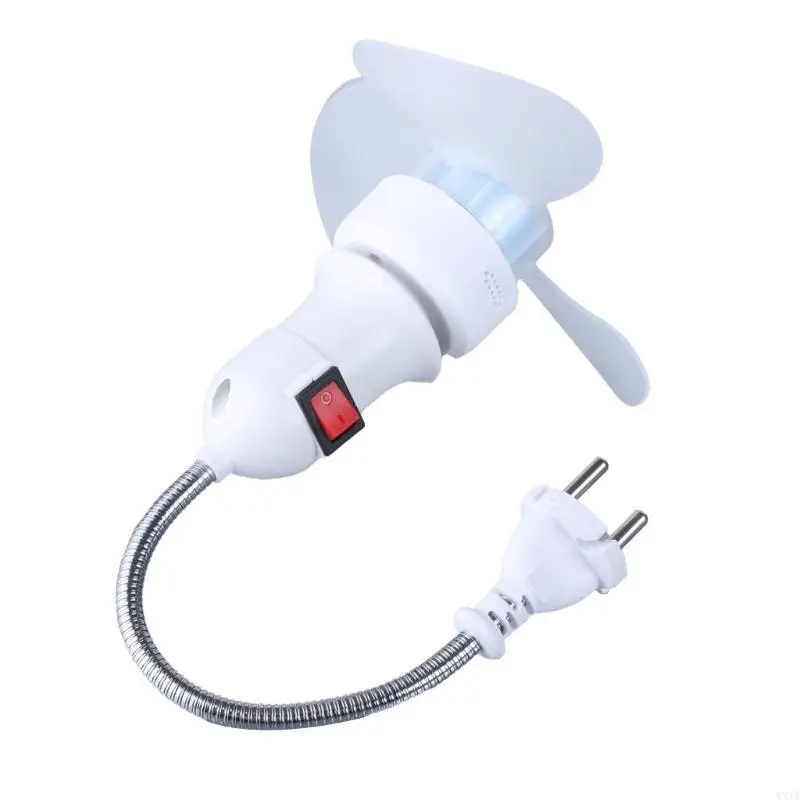 

Светодиодная лампа для охлаждения гаража 5 Вт E27 AC85-265V Вентилятор с регулируемым углом наклона и кнопкой 5,5-дюймовый