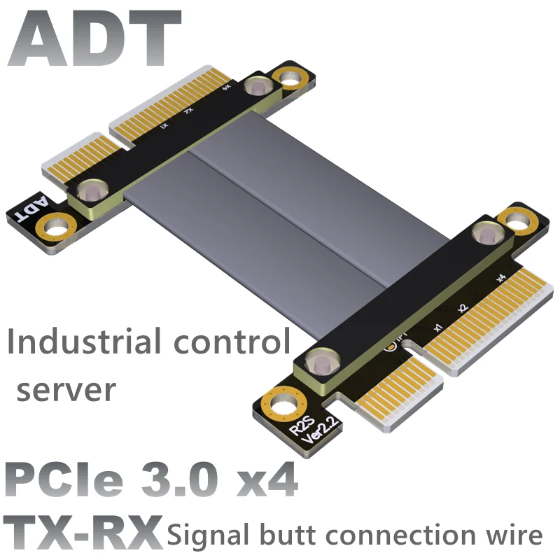 3.0 Extension line x4 male to female pcie signal exchange line Gen3 full speed Speed bandwidth: PCIe 3.0 x4, gen3 32G/bps