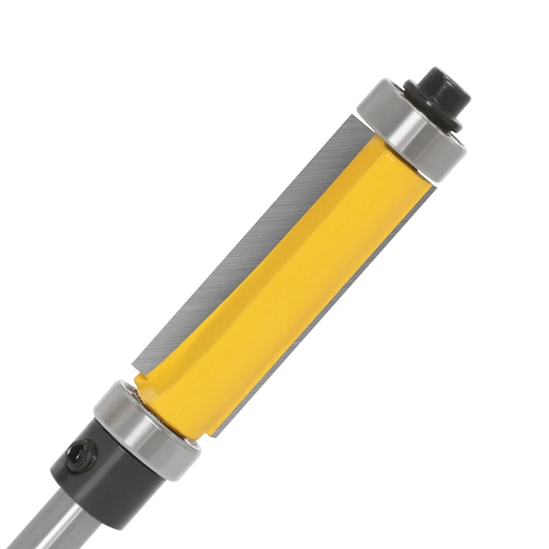 ABKP-1/2 6mm haste nivelada guarnição roteador bit com rolamento duplo roteador bit broca ferramenta para padrão de cofragem de madeira