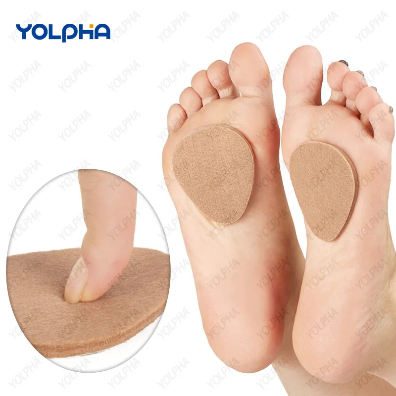 ​ ​ 前足部の痛み緩和のためのフェルト中足骨パッド、足の甲クッションサポート、ユニセックス中足骨症、モートン神経瘤緩和インソール