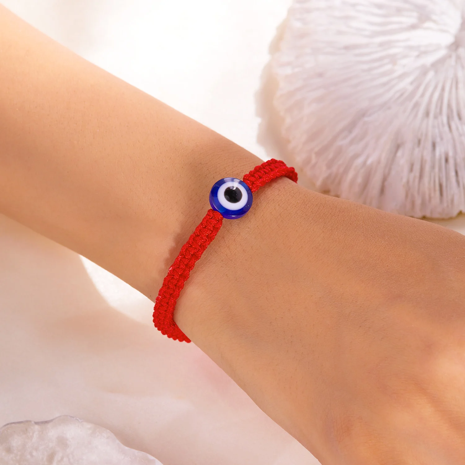 Neues Design 10 Stil Glück rotes Seil blau bösen Blick Armbänder für Frauen handgemachte geflochtene Paar Armbänder Amulett Freundschaft Schmuck – Detail 14