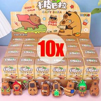 Surprised Blind Box Capybara Doll Toy Key Chain Children's Hole Music Lottery Decompression Toys Cartoon Capybara Backpack Decor