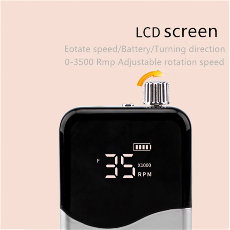 35000 RPM electric Rechargeable Battery nail care Machine equipment for manicure