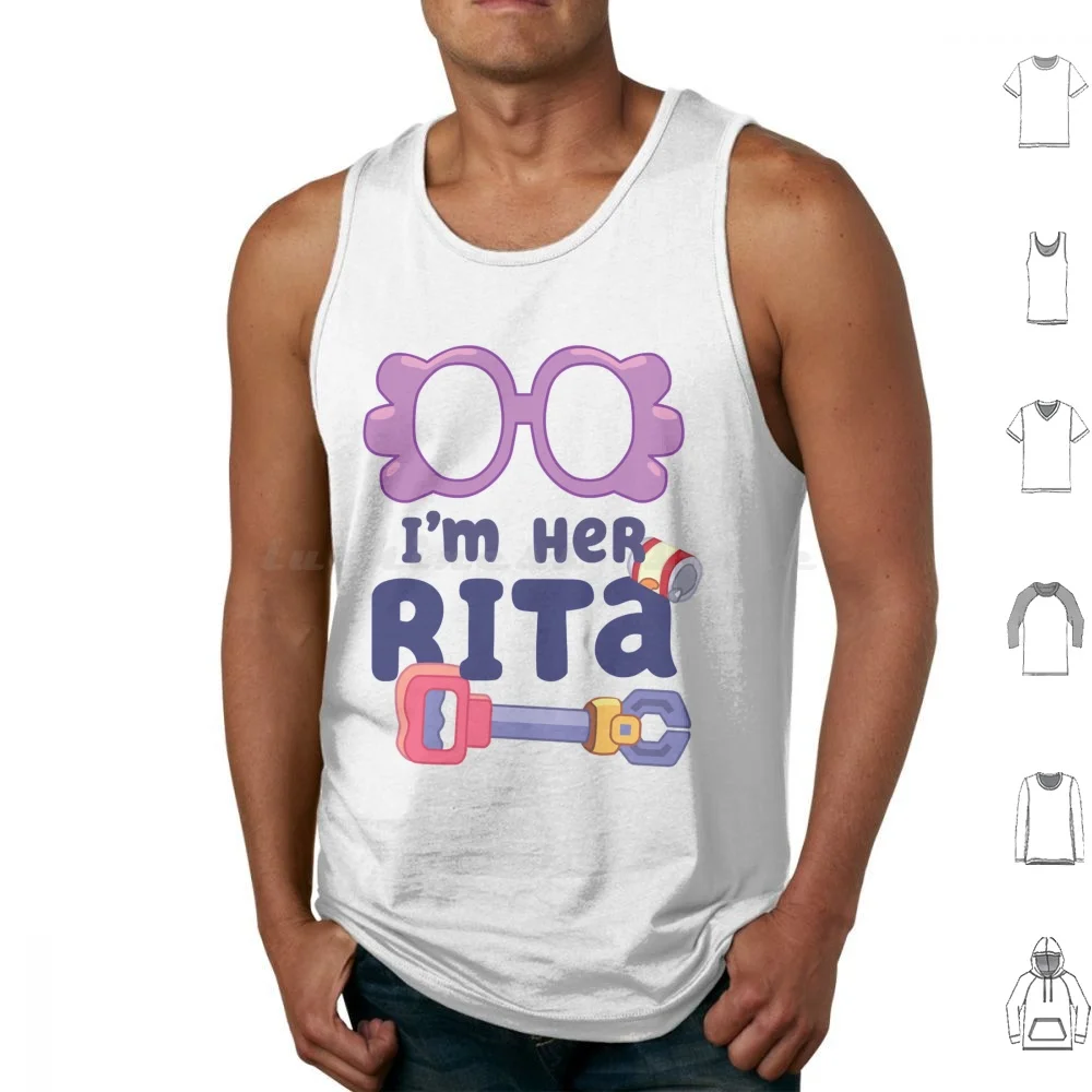 I'm Her Rita Tank Tops Vest Sleeveless Janet And Rita Cartoon And Bingo Heeler Bingo Heeler Chilli Heeler Bandit