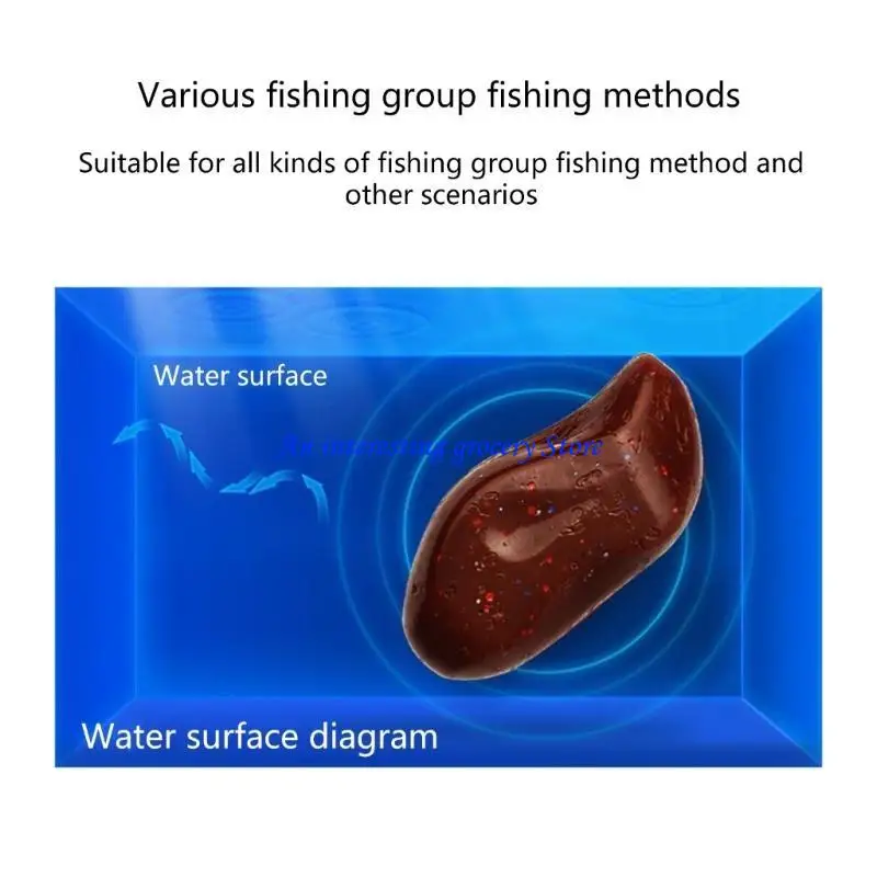 

652D 12Pcs Catfishes Chunks Soft Baits Fishing Baits Floatings Soft Lure Gulps Live Baits